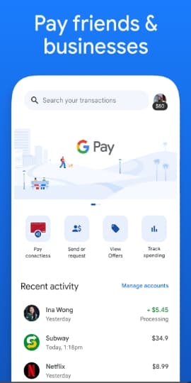 Google Pay: Save and Pay